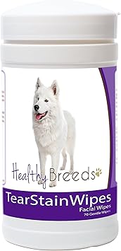 Healthy Breeds Samoyed Tear Stain Wipes 70 Count